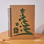 Agenda lemn model cadou de iarnă