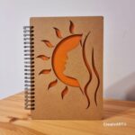 Agenda A5 lemn model Sărută Soarele